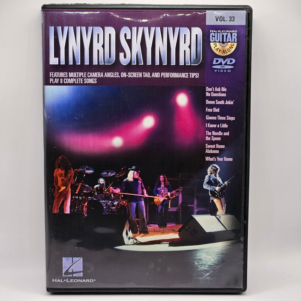 Hal Leonard Lynyrd Skynyrd Guitar Play-Along‎ Vol 33 DVD Instructional Lessons